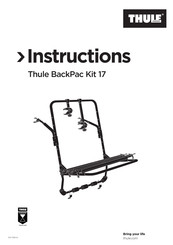 Thule BackPac Kit 17 Instructions