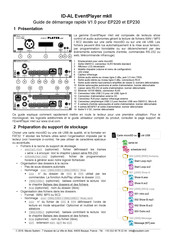 ID-AL Waves System EventPlayer mkII EP230 Guide De Démarrage Rapide