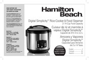 Hamilton Beach Digital Simplicity 37548 Mode D'emploi