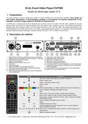 ID-AL EVP380 Guide De Démarrage Rapide