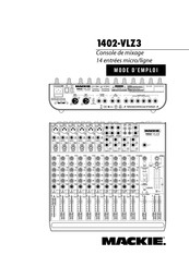 Mackie 1402-VLZ3 Mode D'emploi