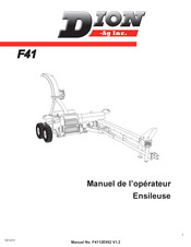 Dion F41 Manuel De L'opérateur