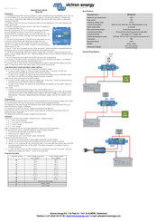 Victron energy BP48/100 Manuel