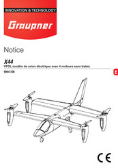 GRAUPNER X44 Notice