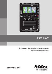Nidec Leroy-Somer R450 T Installation Et Maintenance