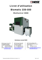 Herz Biomatic 220 Livret D'utilisation