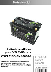 CS-Electronic CSX12100-BMS200T6 Mode D'emploi