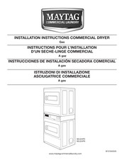 Maytag Commercial Laundry MLG24PN Instructions D'installation