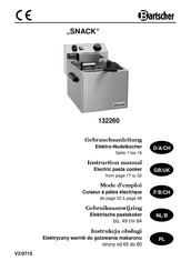Bartscher SNACK 132260 Mode D'emploi