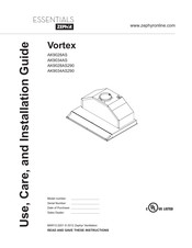 Zephyr Essentials Vortex AK9028AS Guide D'utilisation, D'entretien Et D'installation