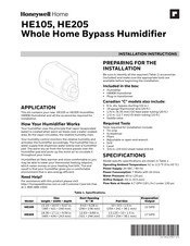 Honeywell Home HE205 Notice D'installation