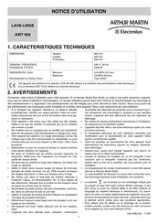 Electrolux ARTHUR MARTIN AWT 602 Notice D'utilisation