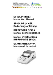 Humeau SF40A Manuel D'instructions