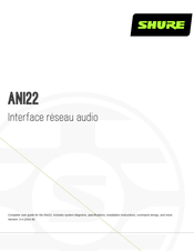 Shure ANI22 Mode D'emploi