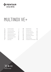 Pentair STA-RITE Multinox VE+ 6-30 Instructions De Service