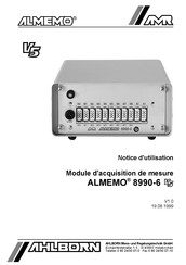 Ahlborn AMR ALMEMO 8990-6 V5 Notice D'utilisation