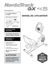Nordictrack GX 4.5 Manuel De L'utilisateur