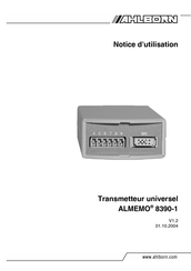 Ahlborn ALMEMO 8390-1 Notice D'utilisation