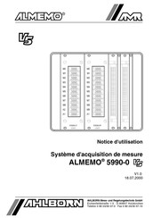 Ahlborn AMR ALMEMO 5990-0 V5 Notice D'utilisation