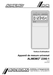 Ahlborn AMR ALMEMO 2390-1 Notice D'utilisation