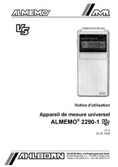 Ahlborn AMR ALMEMO 2290-1 V5 Notice D'utilisation