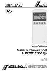 Ahlborn AMR ALMEMO 2190-2 V5 Notice D'utilisation