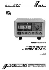 Ahlborn AMR ALMEMO 3290-8 V5 Notice D'utilisation