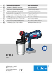 Güde FP 18-0 Traduction Du Mode D'emploi D'origine