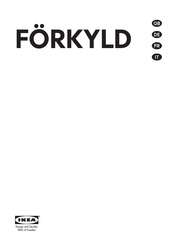 Ikea FORKYLD Mode D'emploi