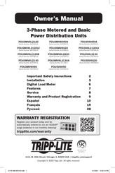 Tripp-Lite PDU3V6L2120LV Guide De L'utilisateur