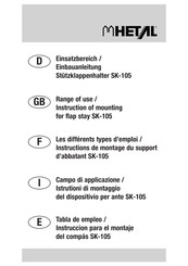 HETAL SK-105 Instructions De Montage