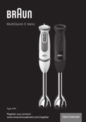 Braun MultiQuick 5 Vario MQ5252 Mode D'emploi