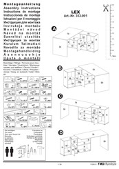 FMD Furniture LEX 353-001 Instructions De Montage