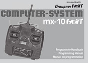 GRAUPNER mx-10 Hott Manuel De Programmation