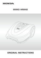 Honda Miimo HRM40 Instructions Originales