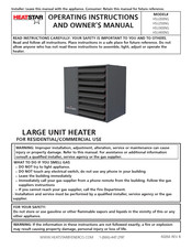 Heatstar HSU200NG Instructions D'utilisation Et Manuel Du Propriétaire