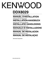 Kenwood DDX8029 Manuel D'installation