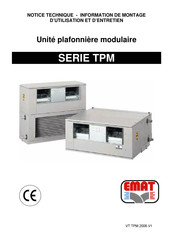 EMAT TPM4 Serie Guide D'installation, D'utilisation Et D'entretien