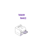 Lexmark M410 Mode D'emploi