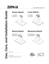 Zephyr Anzio Island ZAZ-E42CS Guide D'utilisation, D'entretien Et D'installation