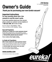 Eureka 210 Serie Guide Du Propriétaire
