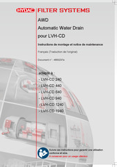 HYDAC FILTER SYSTEMS AWD Instructions De Montage Et Notice De Maintenance