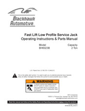 Blackhawk Automotive BH6023B Instructions D'utilisation Et Manuel De Pièces