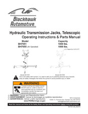 Blackhawk Automotive BH7051 Instructions D'utilisation Et Manuel De Pièces