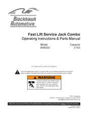 Blackhawk Automotive BH6033 Instructions D'utilisation Et Manuel De Pièces