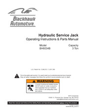 Blackhawk Automotive BH6034B Instructions D'utilisation Et Manuel De Pièces