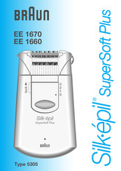 Braun Silk-épil SuperSoft Plus EE 1660 Manuel D'utilisation