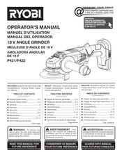 Ryobi P421 Manuel D'utilisation