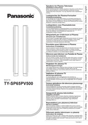 Panasonic TY-SP65PV500 Instructions D'installation