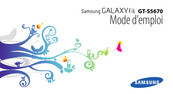 Samsung GALAXY Fit GT-S5670 Mode D'emploi